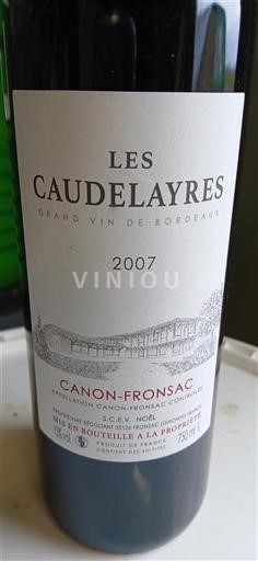 Bordeaux Canon-Fronsac Les Caudelayers 2007
