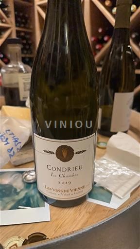 Vin Blanc sec La Chambee Les Vins De Vienne 2019 France Vallée du Rhône Condrieu AOC