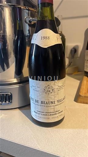 Burgundsko Côte de Beaune Villages Grand Cru Domaine Lequinroussot 1988