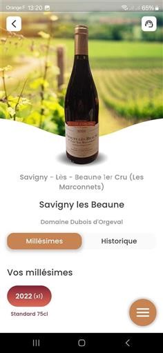 Burgundy Savigny-lès-Beaune Premier Cru Domaine Dubois Orgeval 2022