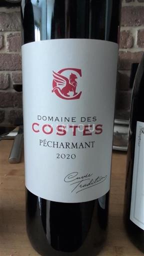 South West Pécharmant Domaine Des Costes Tradition 2020