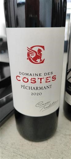 Sudoeste Pécharmant Domaine Des Costes Tradition 2020