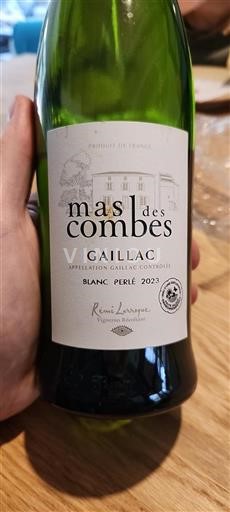 Alsace Ikke specificeret Mas Des Combes Blanc Perlé 2023