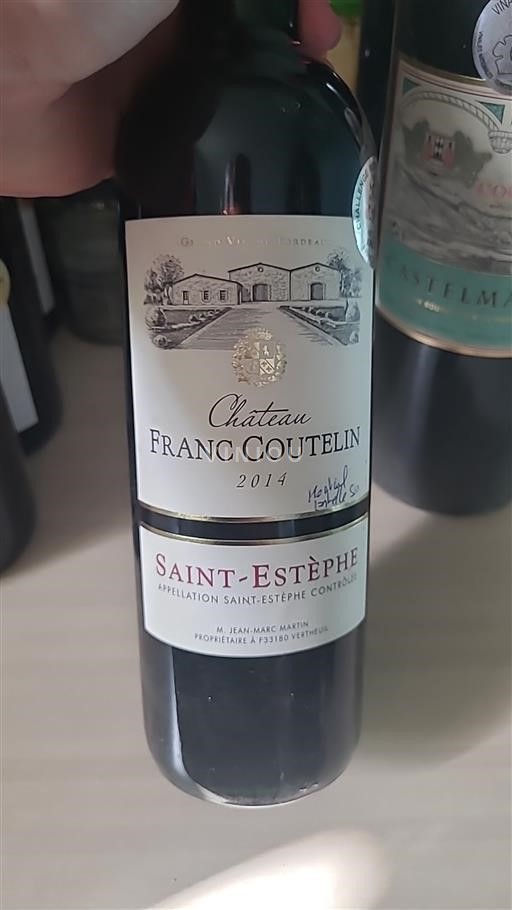 Burdeos Saint-Estèphe Franc Coutelin 2014