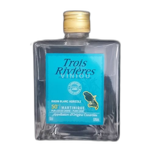 Rum Branco Rhum blanc agricole  Trois Rivières 5a Martinica Não especificado