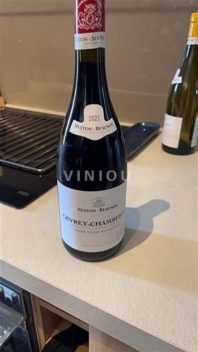 Bourgogne Gevrey-chambertin Grand Cru Nuitonbeaunoy 2021