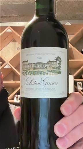 Bordeaux Premières Côtes de Bordeaux Gassie's 2000