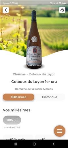 Údolí Loiry Coteaux-du-Layon Domaine La Roche Moreau 2015