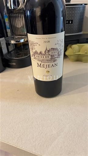Bordeaux Graves Château Méjean 2018