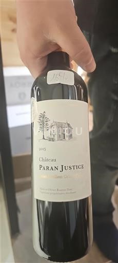 Bordeaux Saint-Émilion Grand Cru Grand Cru Paran Justice 2015
