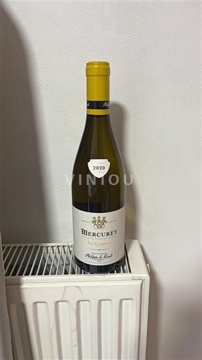 Burgundi Mercurey Château Philippe Le Hardi Le Closeau 2020