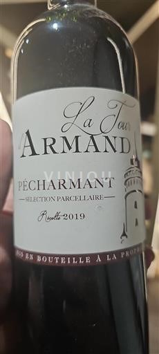 Vin Rouge sec Sélection Parcellaire La Tour Armand 2019 France Sud-Ouest Pécharmant AOC
