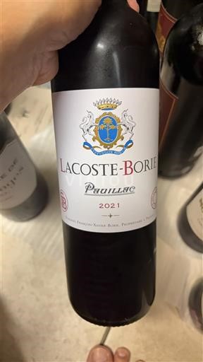 Bordeaux Pauillac Lacosteborie 2021