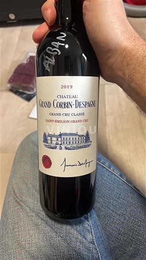 Bordeaux Saint-Émilion Grand Cru Grand Cru Château Grand Corbindespagne 2019