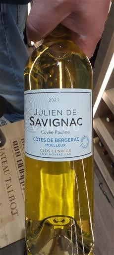 Sudoeste Côtes-de-Bergerac Julien De Savignac Pauline 2021