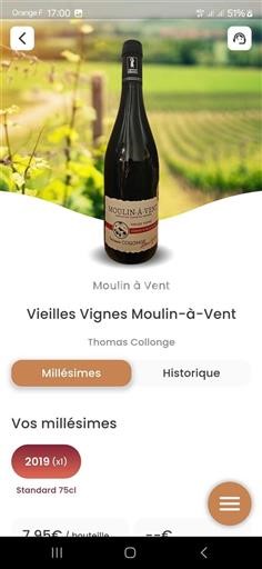 Beaujolais Moulin-à-vent Thomas Collonge Vieilles Vignes 2019