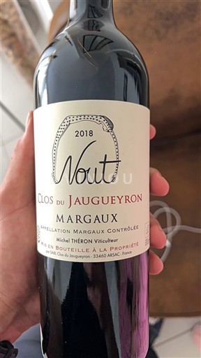 Burdeos Margaux Clos du Jaugueyron Nout 2018