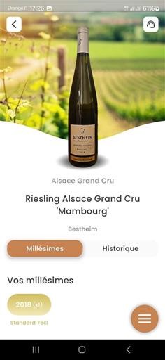 Alsace Alsace Grand Cru Grand Cru Bestheim Mambourg 2018