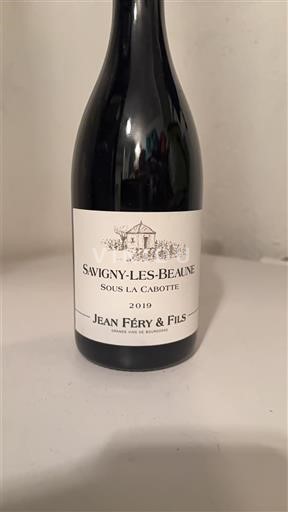 Wines Rouge sec Sous la Cabotte Jean Féry & Fils 2019 France Burgundy Savigny-lès-Beaune AOC
