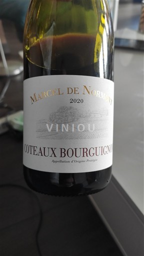 Bourgogne Coteaux bourguignons Marcel De Normont 2020