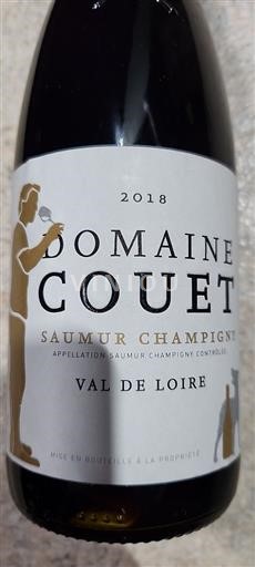 Vin Rouge sec Domaine Couet 2018 France Vallée de la Loire Saumur-champigny AOC