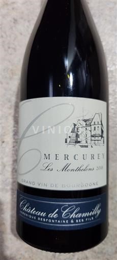 Burgund Mercurey Grand Cru Château Chamilly Les Monthelons 2018