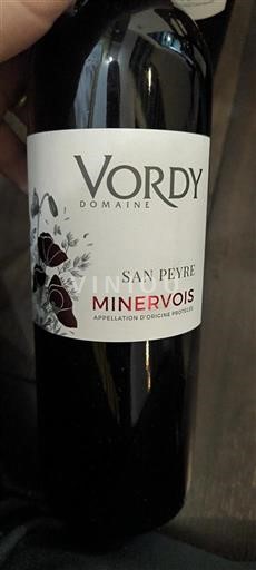 Languedoc Minervois Vordy San Peyre 2023