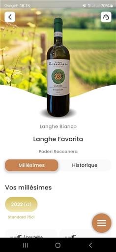 Piemont Langhe Poderi Roccanera Langhe Favorita 2022
