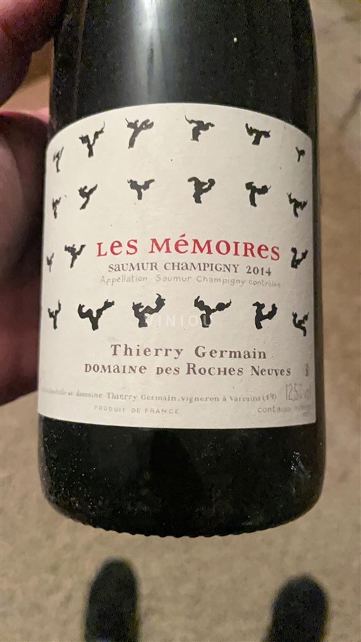Loirevallei Saumur-champigny Domaine Des Roches Neuves Les Mémoires 2014