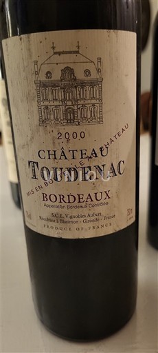 Bordeaux Château Toudenac 2000