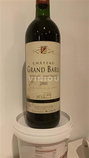 Bordéus Montagne-saint-émilion Château Grand Baril 2001