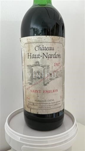 Bordeaux Saint-Émilion Château Haut Nardon 1987