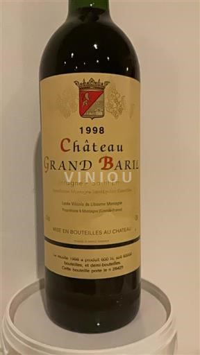 Bordéus Montagne-saint-émilion Château Grand Baril 1998