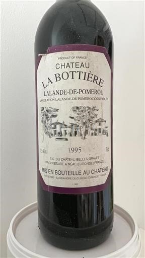 Vin Rouge sec Labottière 1995 France Bordeaux Lalande-de-pomerol AOC