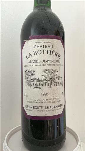 Vin Rouge sec Labottière 1995 France Bordeaux Lalande-de-pomerol AOC