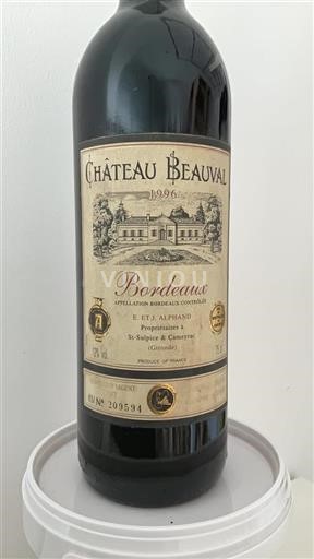 Bordeaux Château Beauval 1996