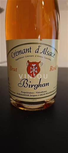 Alsace Crémant d'Alsace Birghan Icke årgångsbetecknad