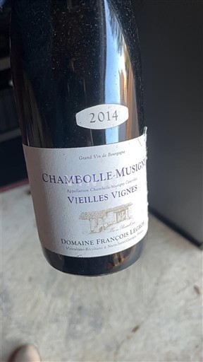 Burgundsko Chambolle-Musigny Grand Cru Domaine François Legros Vieilles Vignes 2014