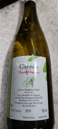 Loirevallei Chinon Domaine Pont De Livier Élégance 2016