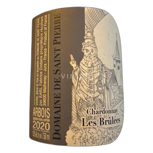 Jura Arbois Domaine de Saint Pierre Les Brûlées 2020