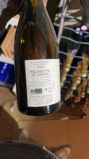 Savoie and Bugey Roussette de Savoie Domaine Des Orchis Quintessence d'Altesse 2022