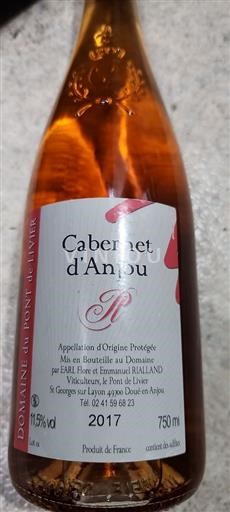 Údolí Loiry Cabernet d'Anjou Earl Flore Et Emmanuel Riallard 2017