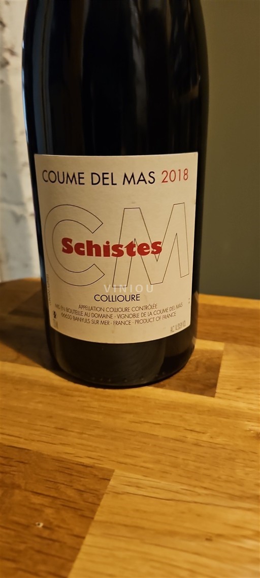 Roussillon Collioure Coume Del Mas Schistes 2018
