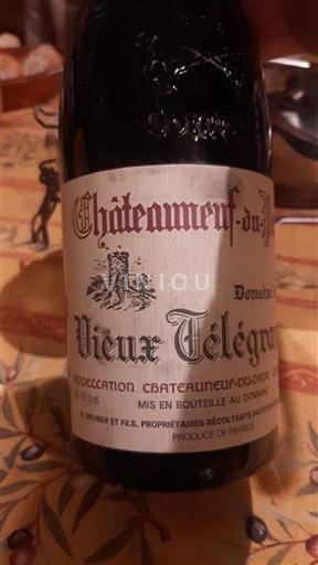 Vallée du Rhône Châteauneuf-du-pape Domaine Vieux Télégraphe 1993