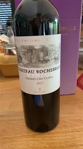 Bordéus Saint-Émilion Château Rochebelle 2012
