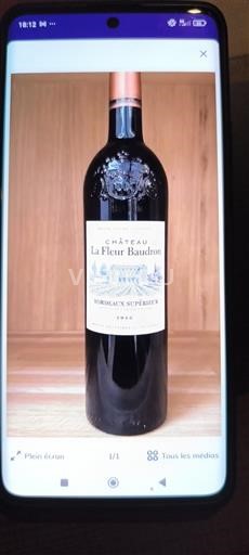 Bordeaux Bordeaux Supérieur Château La Fleur Baudron 2016