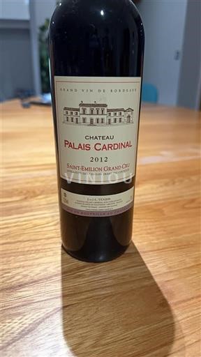 Burdeos Saint-Émilion Gran Cru Grand Cru Palais Cardinal 2012