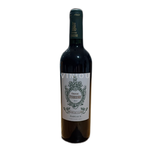 Bordeaux Margaux Grand Cru Château Ferrière 2012