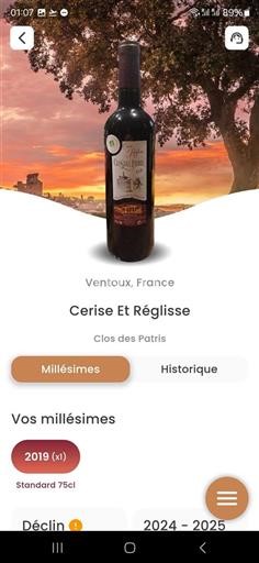 Rona dolina Ventoux Clos Des Patris Cerise Et Réglisse 2019