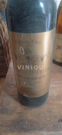 Bordéus Saint-Émilion Grand Cru Grand Cru Château Mauvezin 1990